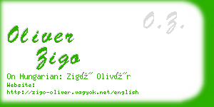 oliver zigo business card